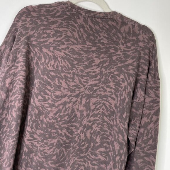 Athleta Studio to Street Sweatshirt Womens Size Small Animal Print - Picture 6 of 8